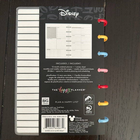 Undated The Happy Planner Disney Monthly Planner - Picture 8 of 11